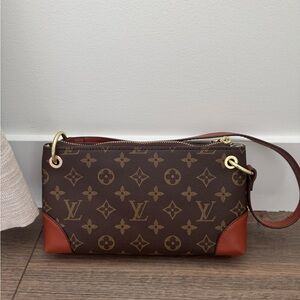 Brown and Gold Crossbody Bag